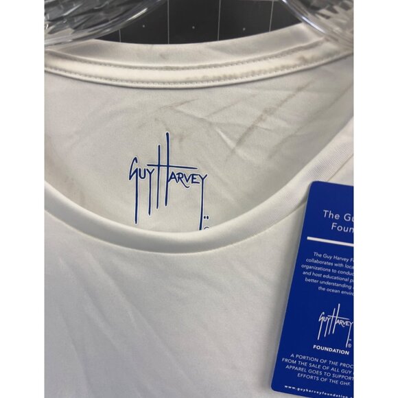 Guy Harvey Men’s XXL Long Sleeve Big Blue Tuna Performance Shirt - Picture 2 of 8